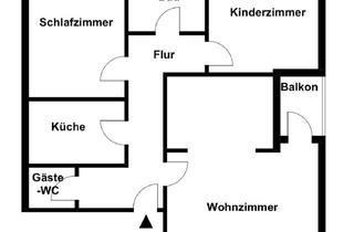 Wohnung mieten in 30880 Laatzen, Vollständig renovierte 3-Raum-Wohnung mit Balkon und Einbauküche in Laatzen