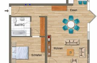 Wohnung mieten in Madame-Curie-Straße, 51643 Gummersbach, Ansprechende 2-Zimmer-Souterrain-Wohnung mit Balkon in Gummersbach