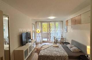 Wohnung mieten in 80802 München, Hübsches, modernes 1-Zimmer-Apartment mit Balkon im berühmten Fuchsbau in Schwabing.