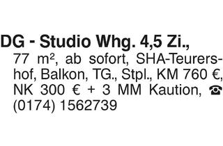 Wohnung mieten in 74429 Sulzbach-Laufen, DG - Studio Whg. 4,5 Zi