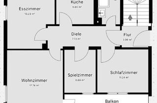 Wohnung mieten in 57319 Bad Berleburg, 3 ZKB kernsanierte Wohnung in Bad Berleburg - Aue zu vermieten.