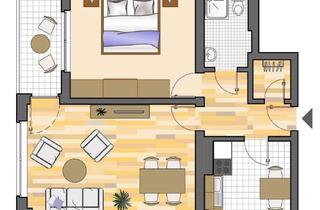 Wohnung mieten in Schützenstraße 109, 45699 Herten, 2-Zimmer-Wohnung in Herten mit Balkon und neuem Duschbad