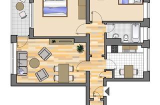 Wohnung mieten in Schützenstraße 109, 45699 Herten, 3-Zimmer-Wohnung in Herten mit Balkon und neuem Wannenbad