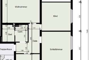 Sozialwohnungen mieten in Blütenstr. 69, 47166 Obermarxloh, WBS-Schein erforderlich! - helle 3 Zimmer DG-Wohnung in ruhiger Lage