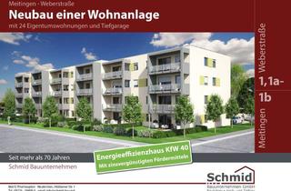 Wohnung kaufen in Weberstrasse, 86405 Meitingen, Neubau KfW 40 Standard - Attraktive 4-Zimmerwohnung mit schönem Balkon