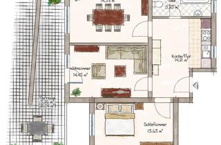 Wohnung mieten in 97816 Lohr, Wunderschöne 3,5-Zimmer-Wohnung in Lohr zu vermieten - 2021/2022 kernsaniert