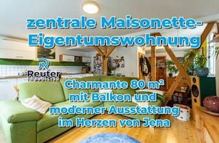 Wohnung kaufen in 07743 Jena, Charmante Maisonette-Wohnung mit Balkon und moderner Ausstattung im Herzen von Jena