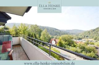 Wohnung kaufen in 38685 Langelsheim, Traumaussicht! Schöne, gemütliche Ferienwohnung mit Kamin, großem Balkon + Garage...