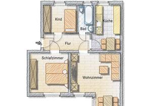 Wohnung mieten in Karl-Marx-Straße 48, 06686 Lützen, Helle und geräumige 3-Raum-Wohnung in ruhiger Lage