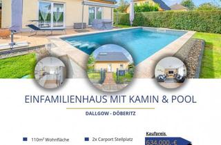 Einfamilienhaus kaufen in 14624 Dallgow-Döberitz, Modernes Einfamilienhaus mit Pool, Kamin und Wohlfühlcharakter – Perfekt für Familien