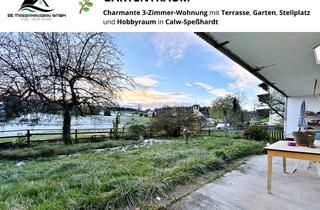 Wohnung kaufen in 75365 Calw, GARTENTRAUM - Charmante 3-Z-Wohnung mit Terrasse, Garten und Stellplatz in Speßhardt