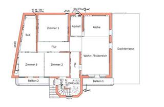 Wohnung mieten in 55288 Armsheim, Hochwertige helle 4,5-Zimmer-Wohnung mit großzügiger Dachterrasse & 2 Balkonen in Armsheim