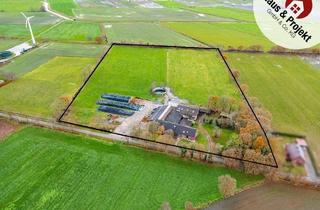 Haus kaufen in 26427 Dunum, Landwirtschaftlicher Betrieb mit ca. 42.000 m² Fläche – Wohnen und Landwirtschaft nahe der Nordsee