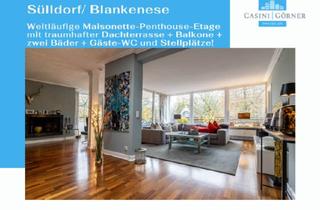 Penthouse mieten in 22589 Hamburg, Sülldorf/ Blankenese - Weitläufige Maisonette-Penthouse-Etage mit traumhafter Dachterrasse!