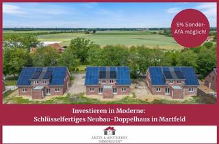 Doppelhaushälfte kaufen in 27327 Martfeld, Martfeld / An der Heide - Investieren in Moderne: Schlüsselfertiges Neubau-Doppelhaus in Martfeld