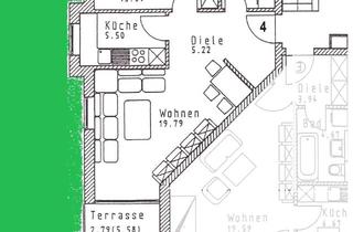 Wohnung mieten in Kastanienallee, 07554 Gera, 2-Zimmer-Wohnung mit Garten in Gera / Kleinaga