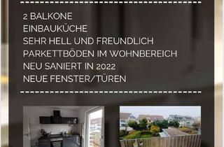 Wohnung mieten in 76275 Ettlingen, Modernisierte 3-Raum-Wohnung mit zwei Balkonen und Einbauküche in Ettlingen