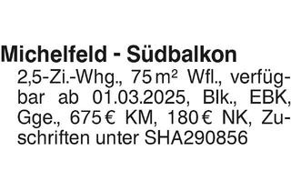 Wohnung mieten in 74545 Michelfeld, Michelfeld - Südbalkon