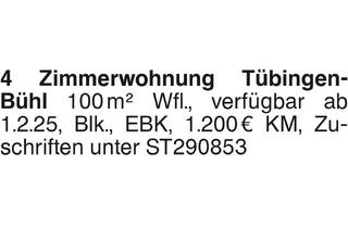 Wohnung mieten in 72072 Tübingen, 4 Zimmerwohnung Tübingen- Bühl