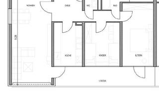 Wohnung mieten in 65760 Eschborn, Erstbezug nach Komplettsanierung: 3-Zimmer-Wohnung mit großer Loggia in Eschborn/Ts.