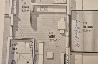 Wohnung mieten in Telgter Straße, 48324 Sendenhorst, Exklusive 2-Raum-Wohnung mit Balkon und Einbauküche in Sendenhorst