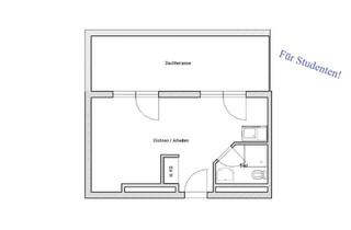 Wohnung mieten in Hermann-Wandersleb-Ring 10, 53121 Endenich, FÜR STUDENTEN: Apartment ab 01.03. mit Dachterrasse! 651€ inkl. BK/HK/Strom/Internet!