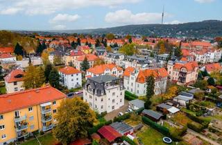 Penthouse kaufen in 01279 Laubegast, Sonniges Penthouse mit Terrasse, tollem Fernblick, 2 Bädern, Einbauküche u. Parkett im Stil-Altbau!