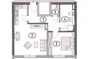 Wohnung mieten in Satower Straße 37b, 18198 Kritzmow, Wohnen in Kritzmow! barrierearme 2-Zimmer-Dachgeschoss-Whg. mit Dachterrasse & Vollbad-Neubau 2023!