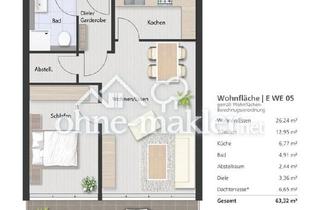 Wohnung kaufen in 35112 Fronhausen, Zukunftssicher und hochwertig: 2-Zimmer-Wohnung in KfW 40-Neubauprojekt Variante 6