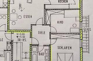 Wohnung mieten in 86424 Dinkelscherben, Dinkelscherben - Schöne Dachgeschosswohnung im 2. Stock mit ca. 78 m² - 2 Stellplätze - Balkon - EBK