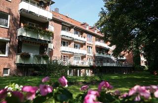 Wohnung mieten in Eilenau 80, 22089 Hamburg, Helles Single-Reich mit Blick in den Gemeinschaftsgarten