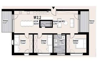 Wohnung kaufen in Taubenweg, 73113 Ottenbach, Sehr helle EG-Wohnung mit Durchsicht von Ost nach West und Gartenanteil