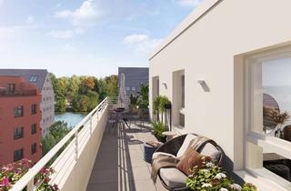 Wohnung kaufen in Parkstraße 22, 13585 Spandau, 3-Zi.-Wohnung mit ~ 38 m² Dachterrasse in idyllischer Wasserlage und schnellen Wegen in die City