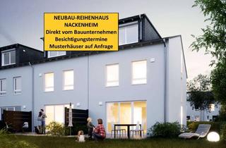 Reihenhaus kaufen in 55299 Nackenheim, Nur noch 1 NEUBAU REIHENHAUS IN NACKENHEIM - Stein auf Stein - Provisionsfrei