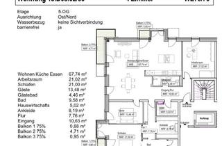 Wohnung kaufen in Willy-Brandt-Ufer, 24143 Gaarden-Ost, Traumhafte 4-Zimmer Neubauwohnung barrierefrei 3 Balkone