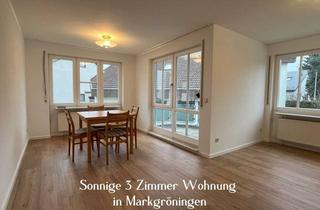 Wohnung mieten in Anemonenweg 7/1, 71706 Markgröningen, Sonnige 3-Zimmer-Wohnung mit Einbauküche und Balkon am Feldrand von Markgröningen