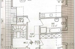 Wohnung mieten in 50226 Frechen, Geschmackvolle 3-Zimmer-Dachgeschosswohnung mit geh. Innenausstattung mit Balkon und EBK in Frechen