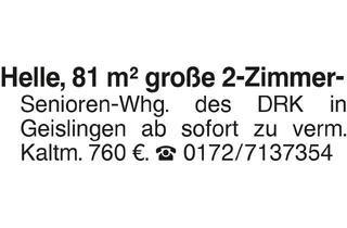 Wohnung mieten in 73312 Geislingen, Helle, 81 m2 große 2-Zi.