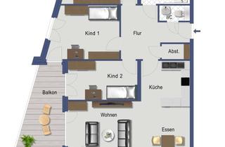 Wohnung mieten in 74613 Öhringen, Großzügiges Wohnen - 4-Zimmer im 3. OG mit Balkon, Einbauküche & 2 TG-Stellplätze