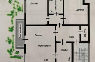 Wohnung mieten in 73230 Kirchheim, Sonnige 3,5-Zimmer-Wohnung mit Balkon und Einbauküche in Kirchheim unter Teck