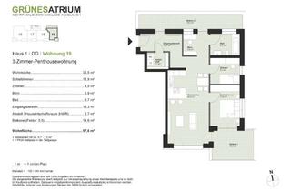 Penthouse kaufen in Rimbacherstraße 10, 97332 Volkach, Schöne 3-Zimmer-Penthousewohnung in Mehrfamilienwohnanlage