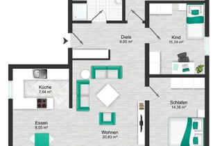 Wohnung kaufen in 63584 Gründau, Attraktive Erdgeschoss Wohnung mit 3-Zimmern und Terrasse in Gründau Breitenborn!