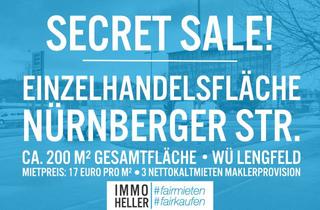 Geschäftslokal mieten in 97076 Grombühl, ca. 200 m² Einzelhandelsfläche in Würzburg/Lengfeld