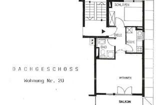 Penthouse kaufen in 95028 Innenstadt, Vermietete kleine, feine Penthouse-Wohnung