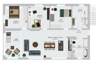 Wohnung mieten in Raster Str., 88639 Wald, Moderne Neubauwohnung in Walbertsweiler, Whg.1, 4 Zimmer, 120qm, EG