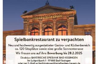 Gastronomiebetrieb mieten in 97688 Bad Kissingen, Spielbankrestaurant zu verpachten