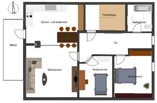 Wohnung kaufen in 94342 Straßkirchen, Vermietete Dachgeschosswohnung mit Balkon, großem Garten und Stellplatz