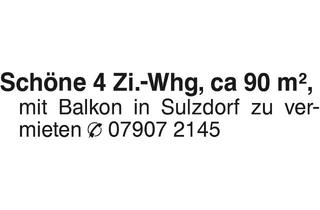 Wohnung mieten in 97528 Sulzdorf, Schöne 2 Zi. Whg in Sulzdorf