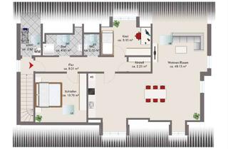 Wohnung mieten in Heerstr., 86447 Todtenweis, Erstbezug nach Sanierung: Stilvolle 3,5-Raum-DG-Wohnung in Todtenweis