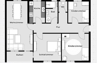 Wohnung mieten in 88361 Altshausen, Vollständig renovierte 4-Raum-Wohnung mit Balkon in Altshausen